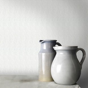 Sencys Overschilderbaar Vliesbehang Linnen - Wit - 10,05 M X 52 Cm