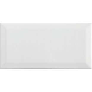 Metro Wandtegel - Wit - Glanzend - 10x20 Cm - 1,00 M²