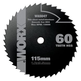 Worx Cirkelzaagblad Wa5047 Hout/metaal 115mm 60t