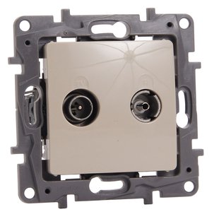 Legrand Tv/fm/telenet-aansluiting Niloé Crème