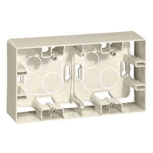 Legrand Opbouwkader 2 Modules Niloé Wit-crème