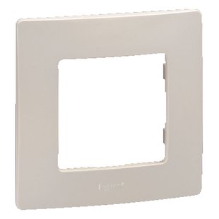 Legrand Enkelvoudige Afdekplaat Niloé Horizontaal/verticaal Roomwit