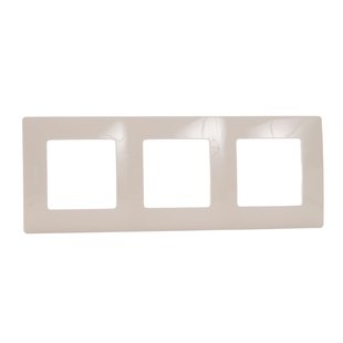 Niko Afdekplaat 3-voudig Verticaal/horizontaal Niloe Crème