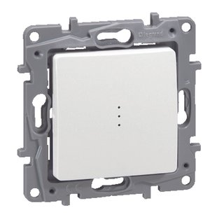 Legrand Niloé Wisselschakelaar + Controlelampje Wit