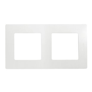 Legrand Afdekplaat 2-voudig Verticaal/horizontaal Niloe Wit