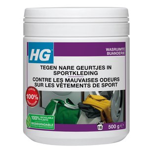 Hg Wasmiddel Tegen Nare Geurtjes Op Sportkleding Wasmiddel Additief 500gr