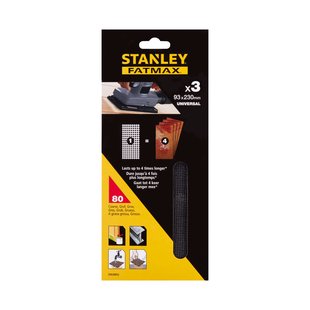 Stanley Fatmax Schuurgaas Third Sheet Mesh - 93 X 230mm - Quickfit K80 3 Stuks