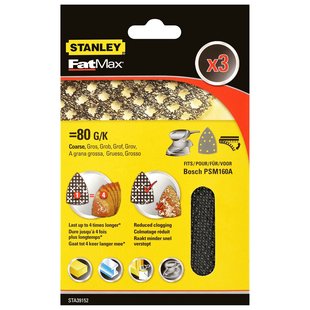 Stanley Fatmax Schuurgaas Sta39152-xj Quickfit K80 Voor Bosch Psm 3 Stuks