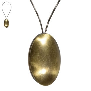 Gordijnbinder Magneet Ovaal Goud