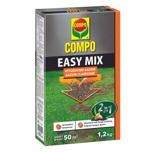 Compo Gazonherstel Meststof Easy Mix 2-in-1 50m² 1,2kg