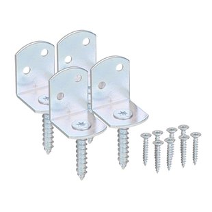 Vlechtwerkhouder L-vorm 4 Stuks