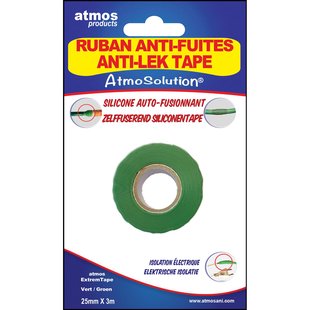 Atmos Zelffuserend Siliconentape Groen 25mmx3m