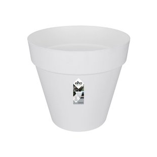 Elho Loft Urban Rond Wielen 50 - Wit (wit) - Ø 49 X H 45 Cm - Ideaal Voor Buiten - 100% Gerecycled