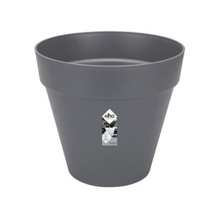 Elho Loft Urban Rond Wielen 50 - Antraciet (zwart) - Ø 49 X H 45 Cm - Ideaal Voor Buiten