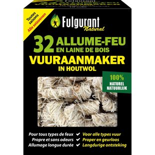 Fulgurant Vuuraanmaker Eco Houtwol