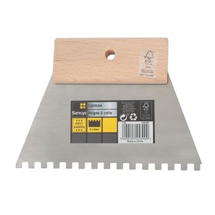 Sencys Lijmkam 18cm, Tanden 6x6mm