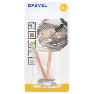 Dremel Staalborstel 530ja Rvs 19,2mm - 2 Stuks