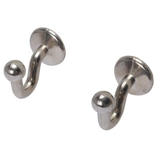 Sencys Embrassehaken Klein Chroom - 2 Stuks