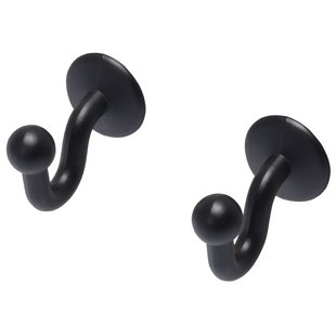 Sencys Embrassehaken Klein Zwart - 2 Stuks