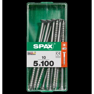 Spax Universele Schroef T-star Wirox Verzonken Kop Torx T20 - 5x100mm - 10 Stuks