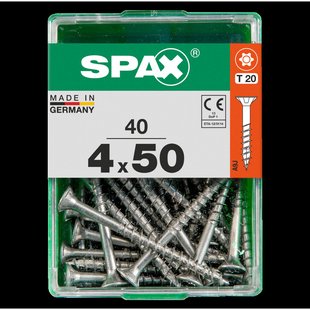 Spax Universele Schroef T-star Wirox Verzonken Kop Torx T20 - 4x50mm - 40 Stuks