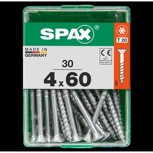 Spax Universele Schroef T-star Wirox Verzonken Kop Torx T20 - 4x60mm - 30 Stuks