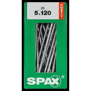 Spax Universele Schroef T-star Verzonken Kop Torx - 5x120mm - 25 Stuks
