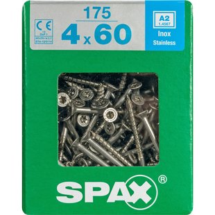 Spax Universele Schroef T-star Verzonken Kop Torx T20 - 4x60mm - 175 Stuks