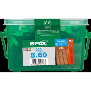 Spax Vlonderschroef T-star Plus Rvs A2 Cilinderkop Torx T25 - 5x60mm - 200 Stuks
