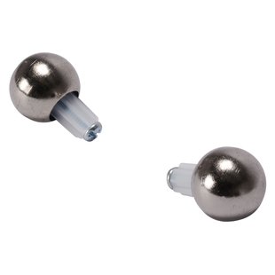 Decomode Gordijnknop Sphere Rvs 12mm - 2 Stuks