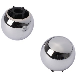 Decomode Gordijnknop Sphere Chroom 20mm - 2 Stuks