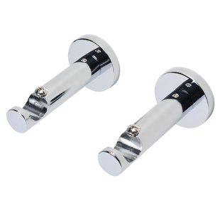 Decomode Gordijn Oplegsteunen Chroom 20mm