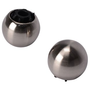 Decomode Gordijnknop Sphere Rvs 20mm - 2 Stuks