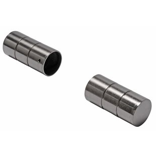 Decomode Gordijnknop Cylin.2 Rvs 28mm - 2 Stuks