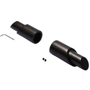 Decomode Eindknop Gordijnroede Peper Antraciet 28mm 2st