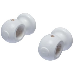 Decomode Gordijnsteun Apollo Wit 20mm 2 Stuks