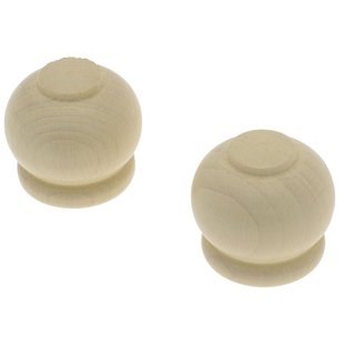 Decomode Eindknop Gordijnroede Beuken Appel 20mm 2st