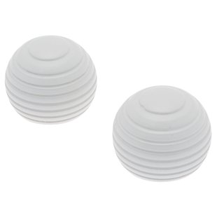 Decomode Eindknop Gordijnroede Bol Wit 28mm 2st