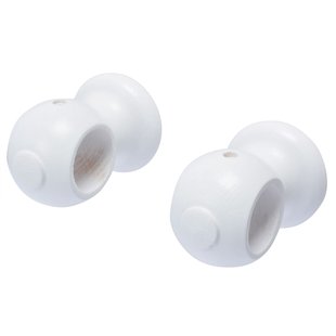 Decomode Gordijnsteun Apollo Wit 28mm 2 Stuks