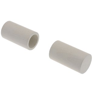 Decomode Gordijnknop Round Long Klei Wit 28mm - 2 Stuks