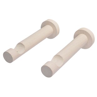 Decomode Gordijnroede Steunen Opleg Wit 28mm - 2 Stuks