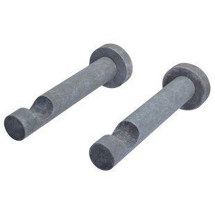 Decomode Gordijn Oplegsteunen Grijs 28mm