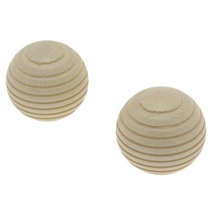 Decomode Eindknop Gordijnroede Bol Beuk 28mm 2st