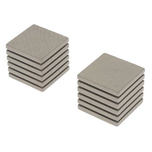 Decomode Eindknop Gordijnroede Gestreepte Kubus Taupe 28mm 2st