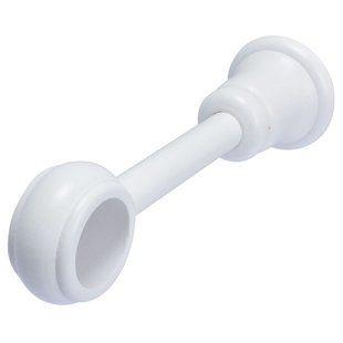 Decomode Gordijn Ophangsteunen Extern Wit 35mm