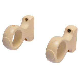 Decomode Gordijnroede Steunen Gesloten Beuk 35mm 2 Stuks
