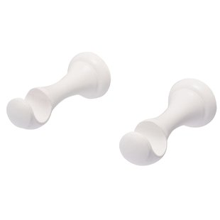 Decomode Gordijn Opensteunen Wit 20mm 2 Stuks