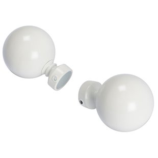 Decomode Eindknop Gordijnroede Bol Gebroken Wit 20m 2st