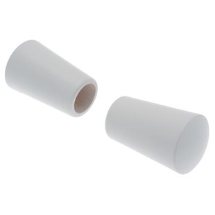 Decomode Eindknop Gordijnroede Saxo Wit 28mm 2st