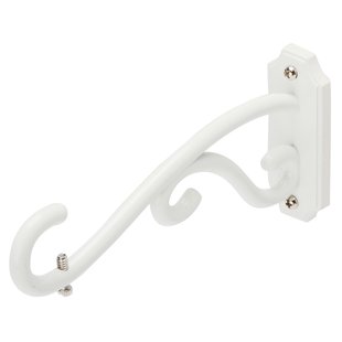 Decomode Gordijnroede Steunen Elegant Wit 20mm 2 Stuks